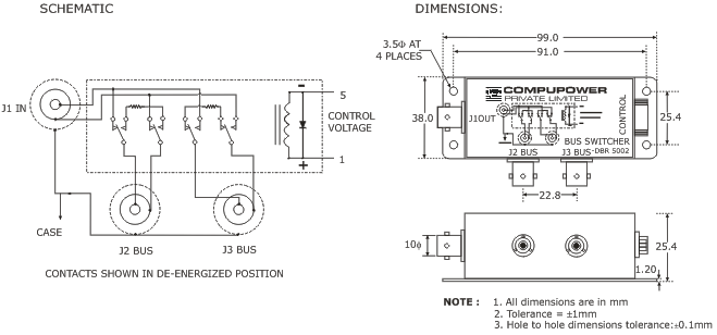 MIL-STD-1553 BUS/STUB SWITCHER